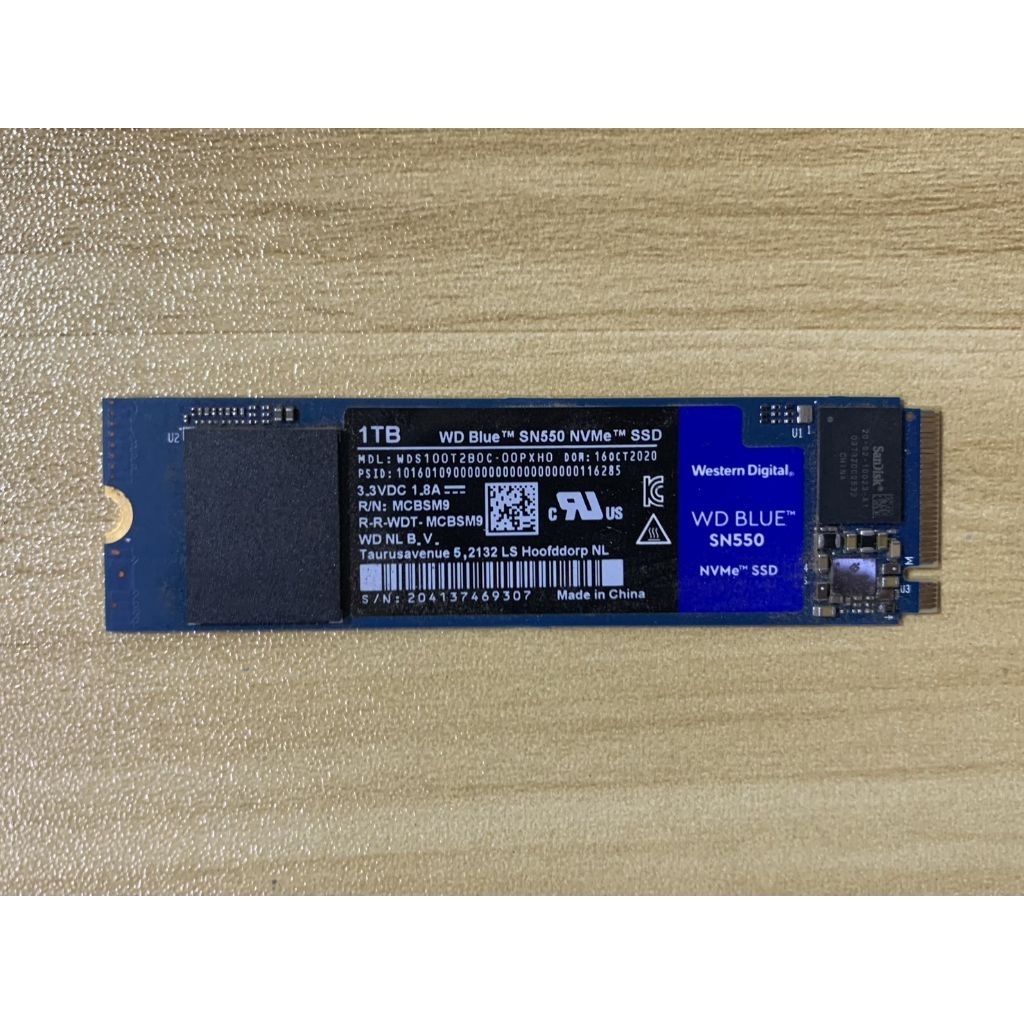 WD BLUE SN550 1TB NVMe