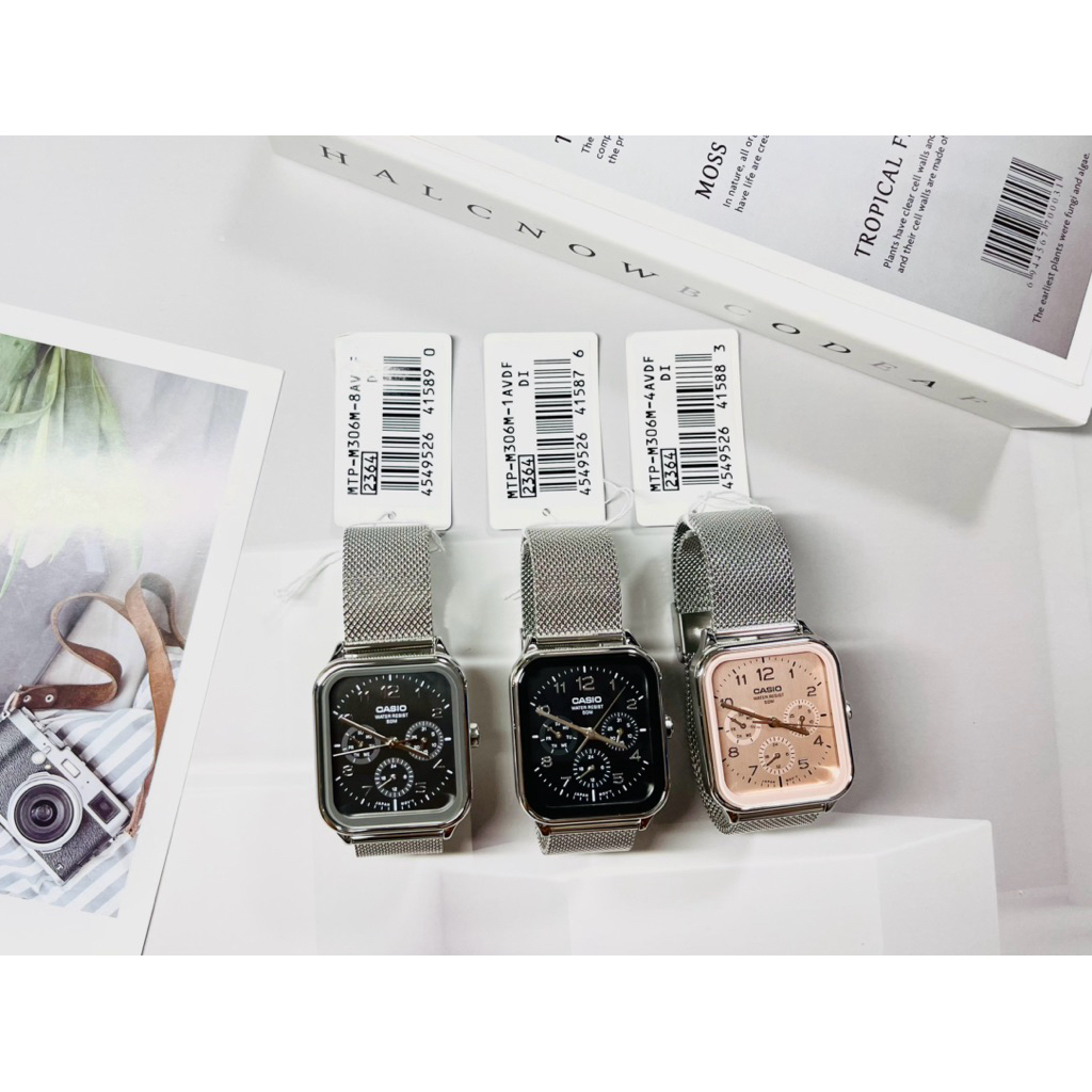 Casio ของแท้รุ่น MTP-M306M สำหรับข้อมือชาย-และหญิง