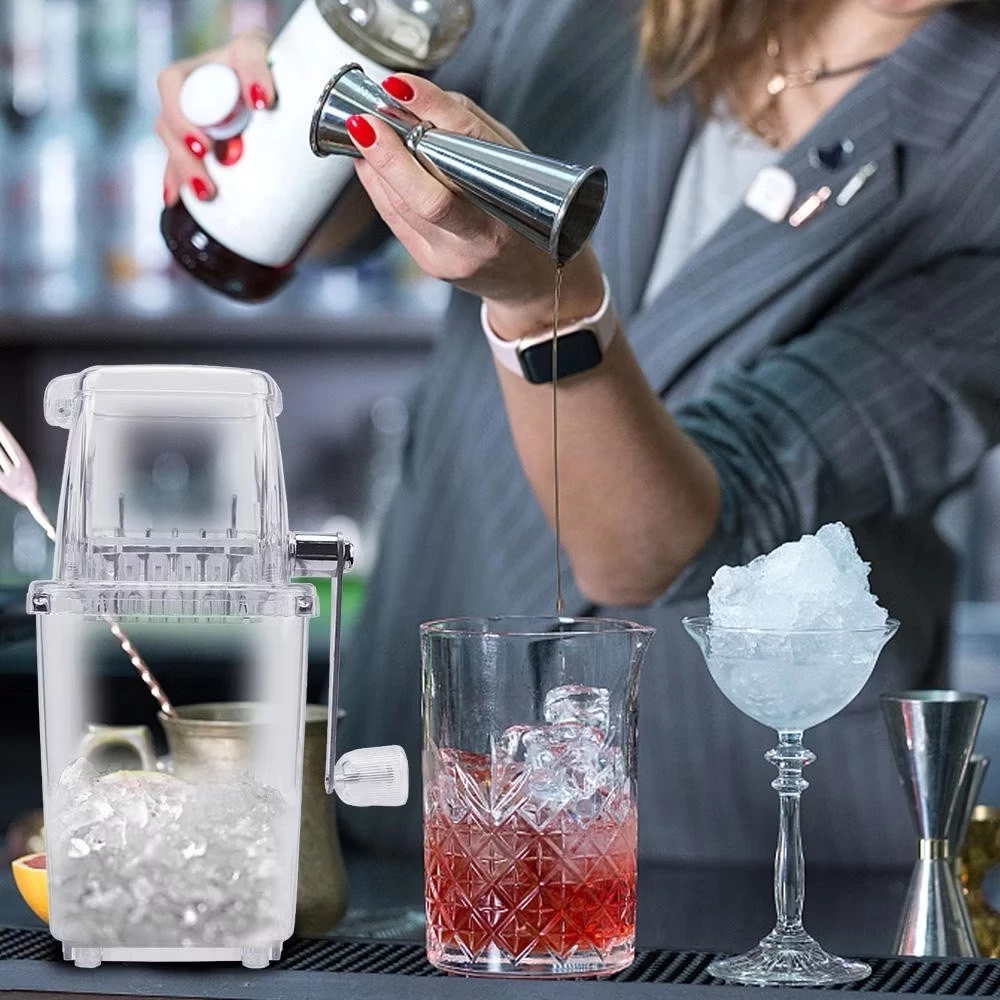 เครื่องบดน้ําแข็ง แกดเจ็ตในครัว เครื่องทําน้ําแข็งบดแบบพกพาสําหรับโคลนสร้างเครื่องดื่ม เครื่องบดน้ําแข็งด้วยตนเอง - รูปที่ 3