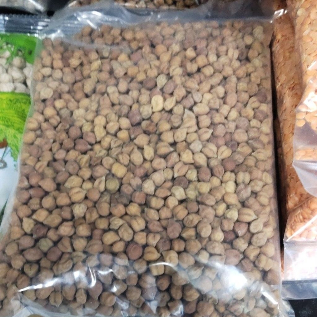 Kala Chana Black Chickpeas (ถั่วลูกไก่สีน้ำตาล) 1kg.