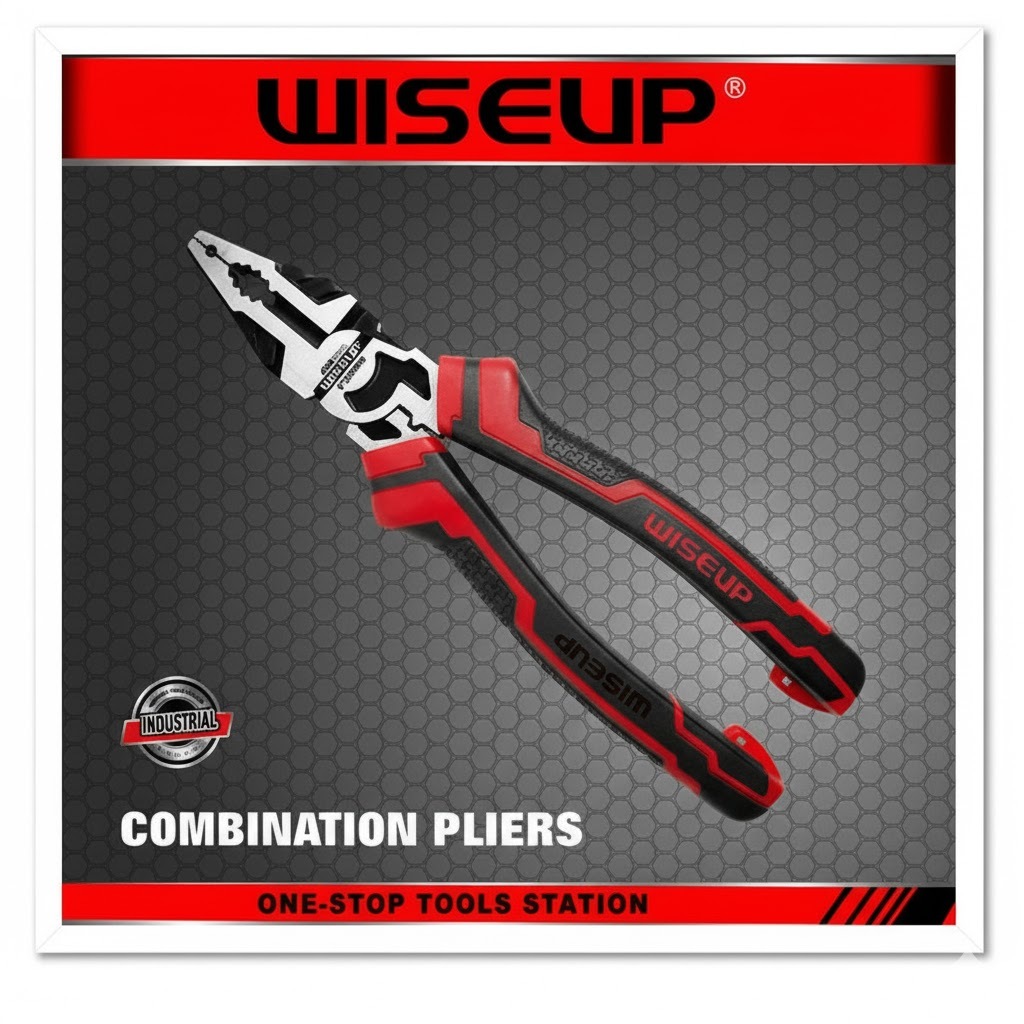 WISEUP คีมปากจิ๊งจก 8 นิ้ว  010109 :โอเคอะไหล่แอร์