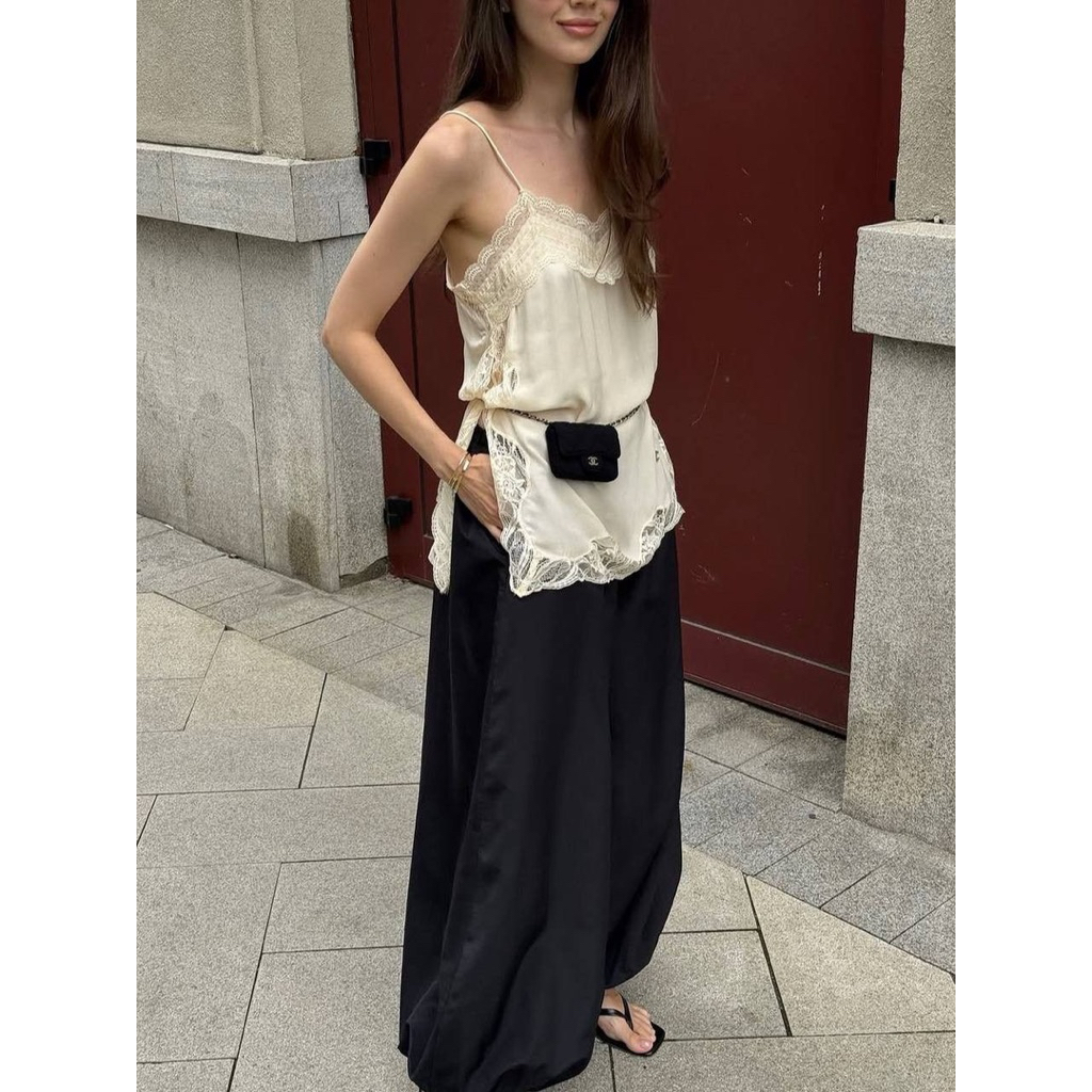 Lady_jeans(Mo)กางเกงจินนี่ สีพื้นเอวยางยืดผ้ายับใส่สบาย 4 สี