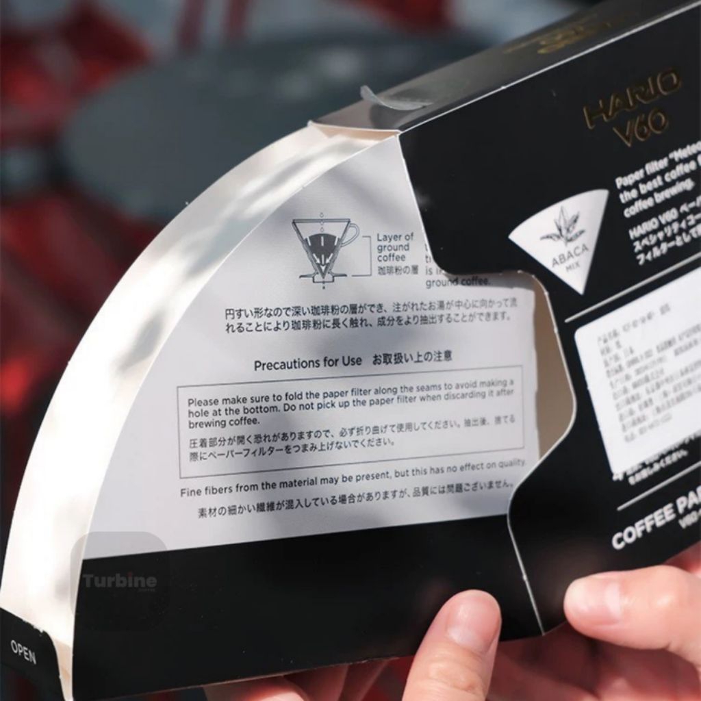 HARIO V60 COFFEE PAPER FILTER METEOR 02 จำนวน 50 แผ่น กระดาษกรองกาแฟ - รูปที่ 4