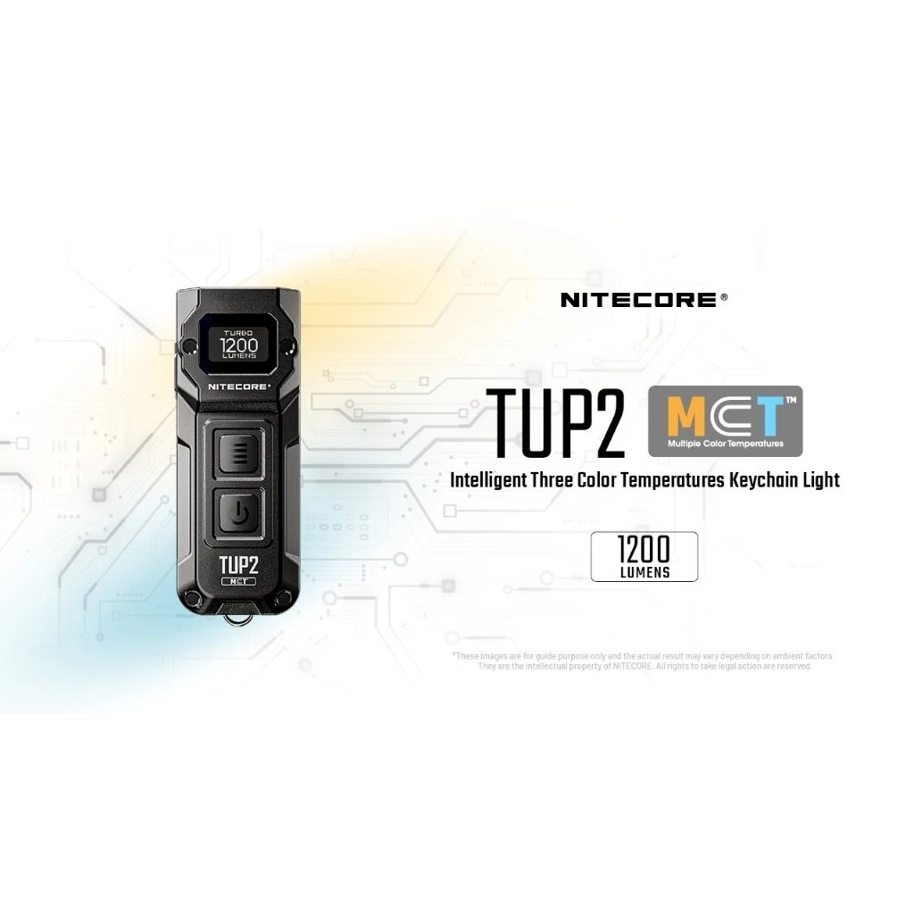 ไฟฉาย Nitecore TUP2 Intelligent Three Color Temperatures Keychain Light : สินค้ารับประกัน 1 ปี