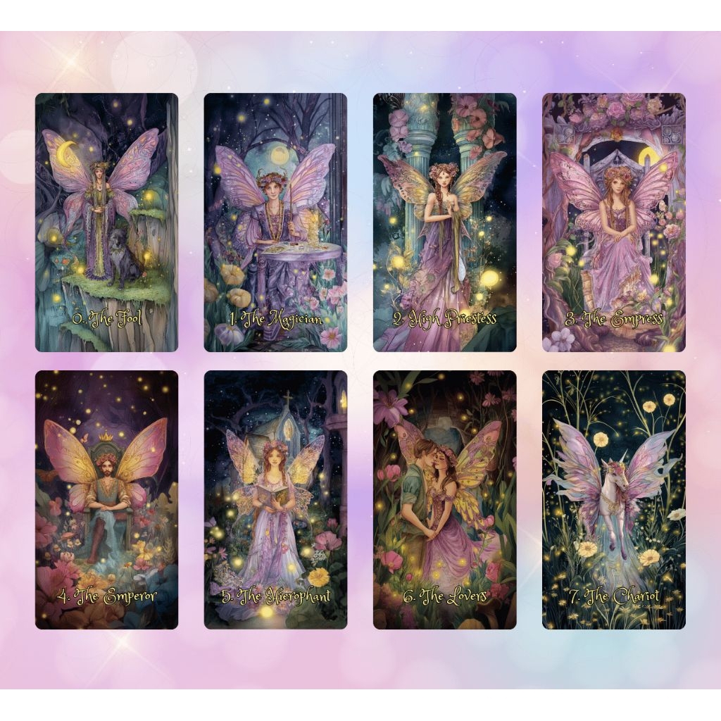 Midnight Fae Tarot ไพ่ยิปซีแท้ภาพสวย ไพ่ทาโร่ต์ ไพ่ยิปซี Tarot Cards Decks