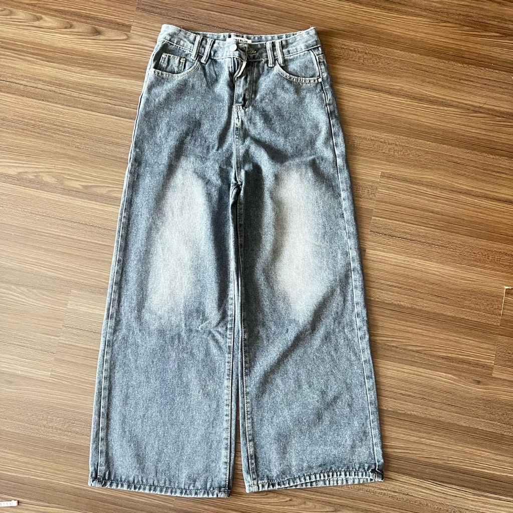 ส่งต่อ Beberlin กางเกงยีนส์ กระบอกใหญ่ Millie Jeans *ตัดความยาวขา*