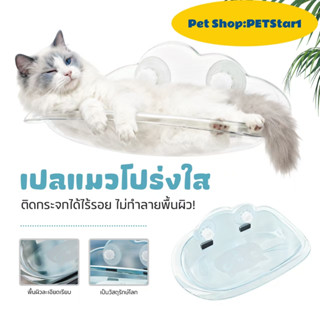 PETStar1🥇กระบะกระจกแขวนแมว🥇CODชั้นเดียว หนานุ่ม รับน้ำหนักได…