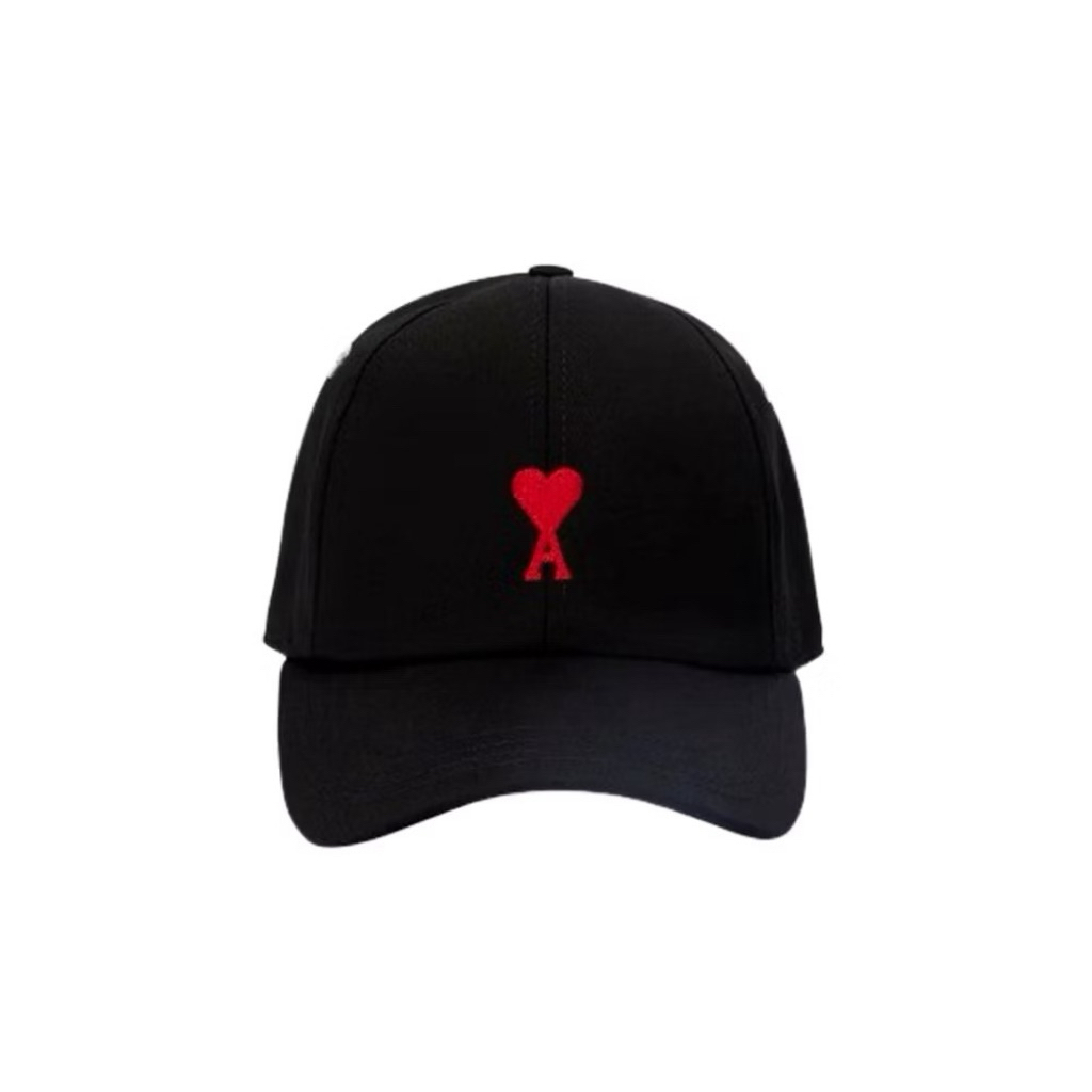 AMI หมวกสีดำ โลโก้แดง ของใหม่