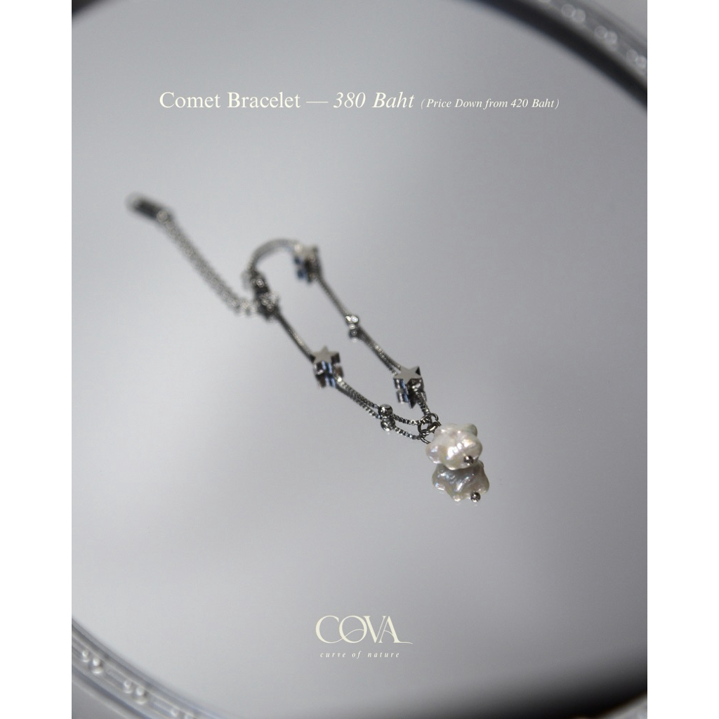 comet bracelet กำไลหอยมุกดาวจากcova
