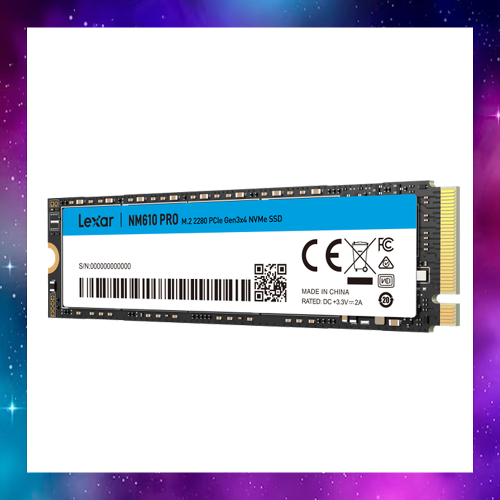 500 GB SSD (เอสเอสดี) LEXAR NM610 PRO - PCIe 3x4 NVMe M.2 2280 (LNM610P500G-RNNNG) ใช้งานปกติ ประกัน
