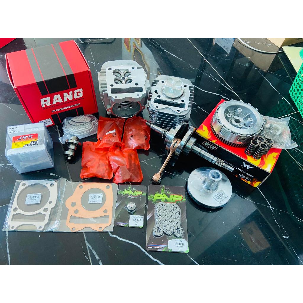 (ใหญ่)ชุดฝางาน แรง +เสื้อ ลูก70-74 ชัก 5-ชัก7  4V พร้อมข้อเหวี่ยงชัก5 ก้านGTO และชุดครัช ครบชุด มอเต