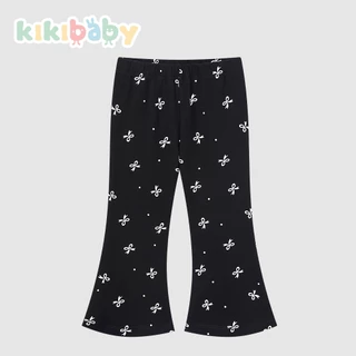 [90-130]🪐พร้อมส่งด่วน🪐 กางเกงขายาว กางเกงยืด ลายลูกไม้ เลกกิ้งผ้าหนา สำหรับเด็กผู้หญิง ใส่ไปโรงเรียนDDK
