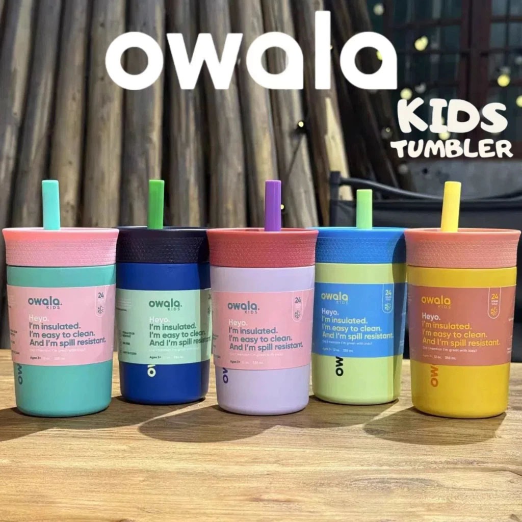 Owala Kids Tumbler 12oz แก้วเก็บความเย็นเด็ก ของแท้ แบรนด์จาก US