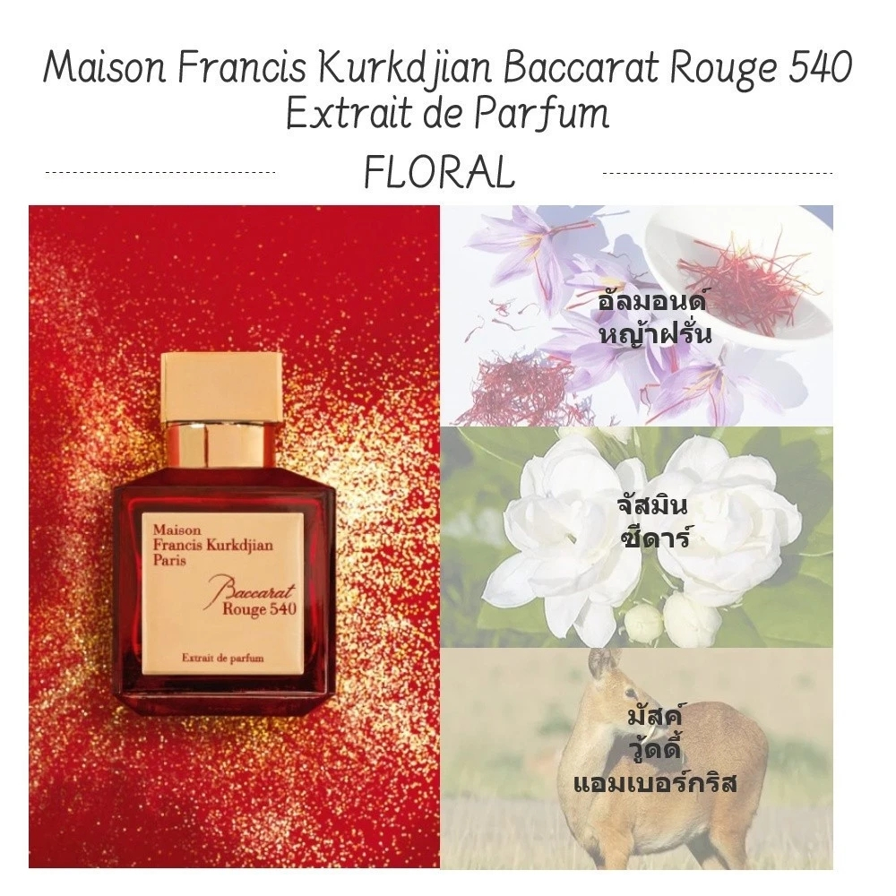 Maison Francis Kurkdjian Baccarat Rouge 540 A La Rose EDP Extrait 70ML Unisex perfume น้ำหอม - รูปที่ 6