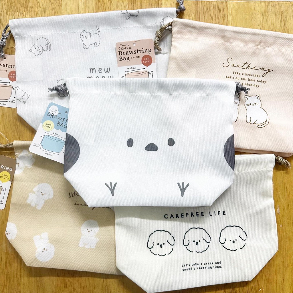 NEW!!! ถุงผ้าสำหรับใส่กล่องข้าว ลายสัตว์น่ารักๆ