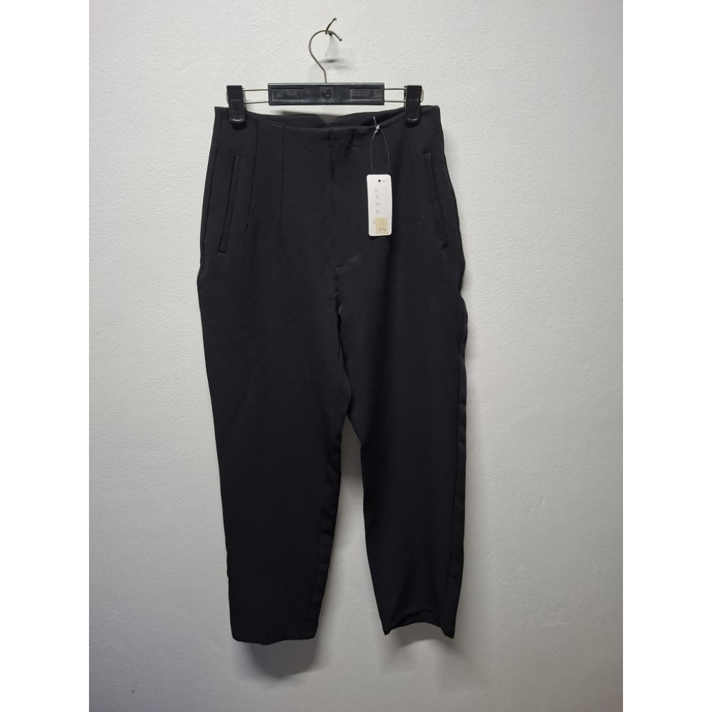 กางเกงขายาว ผ้าโพลี grl มือสอง #L734