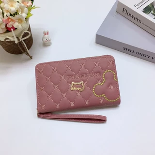 M13#กระเป๋าสตางค์ใบกลางมีช่วงใส่บัตรงทั้งหมด4ช่อง 📌วัดสุด:หนังPU รุ่นใหม่กระเป๋าสตางค์น่ารักแฟชั่น