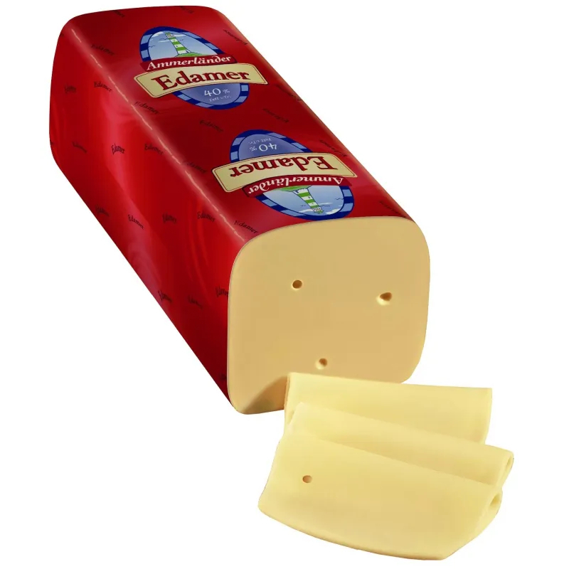 Edam cheese whole piece 3 kg - ชีสเอดัม (Edam Cheese) ชนิดมายด์ บล็อก 3 กก. - ผลิตในเยอรมนี