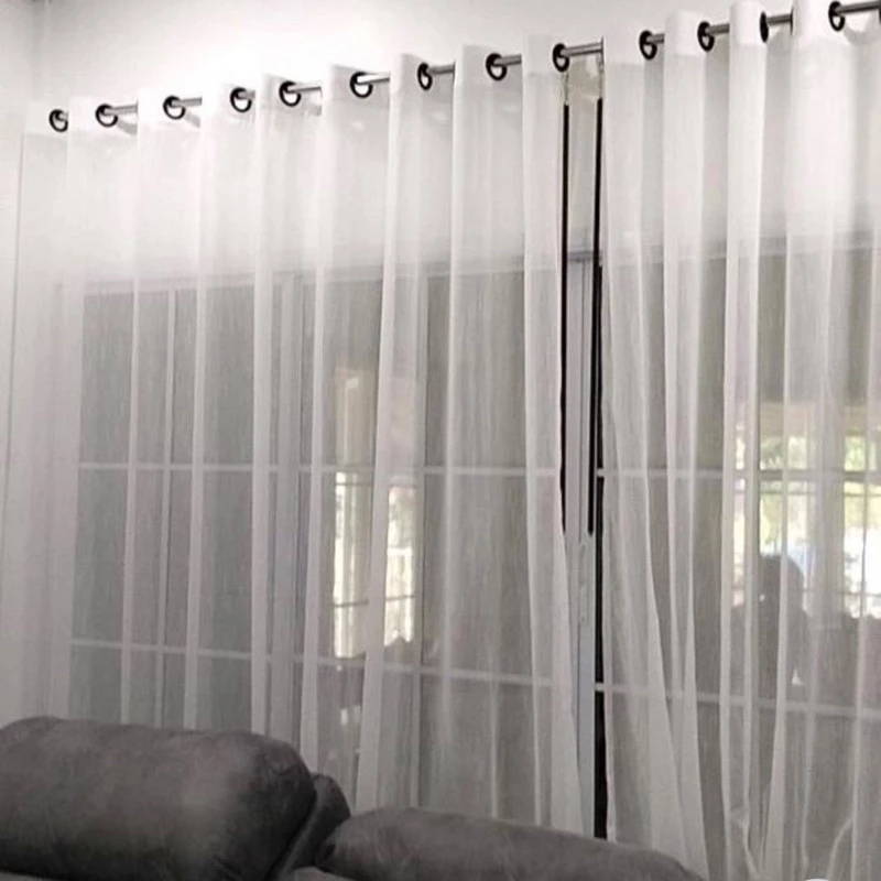 แนะนำ ผ้าม่าน ผ้าม่านโปร่งแสงสีขาว ม่านบางกรองแสง สไตล์มินิมอล ผ้าม่านหน้าต่าง ผ้าม่านประตู บางและเบา อ่อนนุ่ม ราคาพิเศษ มีเก็บเงินปลายทาง