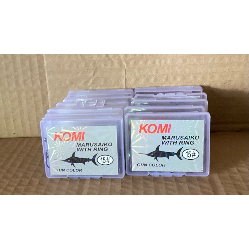 ตัวเบ็ดKOMI MARUSAIKO(โกมิ มารูไซโกะ) ก้นรู มีเงี่ยง คม ทนทาน สินค้าคุณภาพ มีจำหน่ายตั้งแต่เบอร์ 9-2