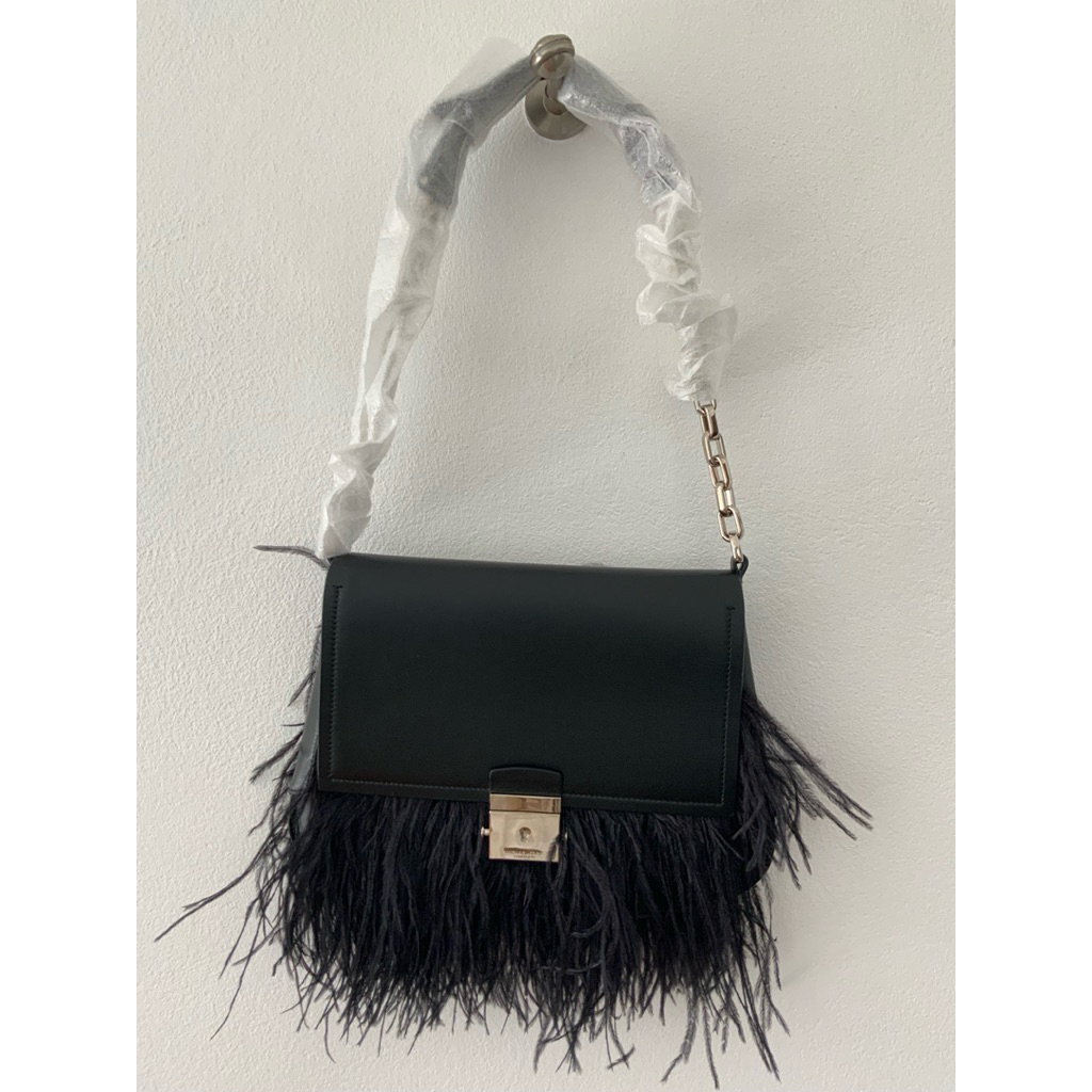 กระเป๋า Michael Kors Mia Calf and Ostrich feather