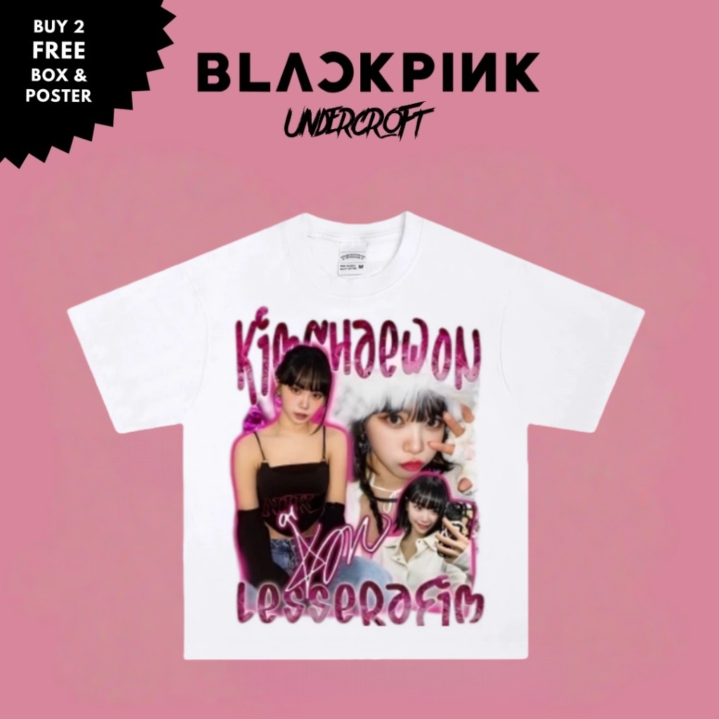 กัปตัน Kim Jae-won LE SSERAFIM หัวหน้าทีมหญิงแขนสั้นอเมริกันสนับสนุนผ้าฝ้ายแท้เสื้อยืดไอดอลย้อนยุค