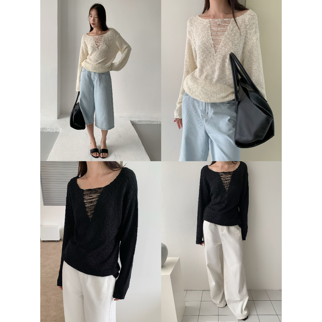 INBYIN - เสื้อไหมพรมแขนยาว - I3083