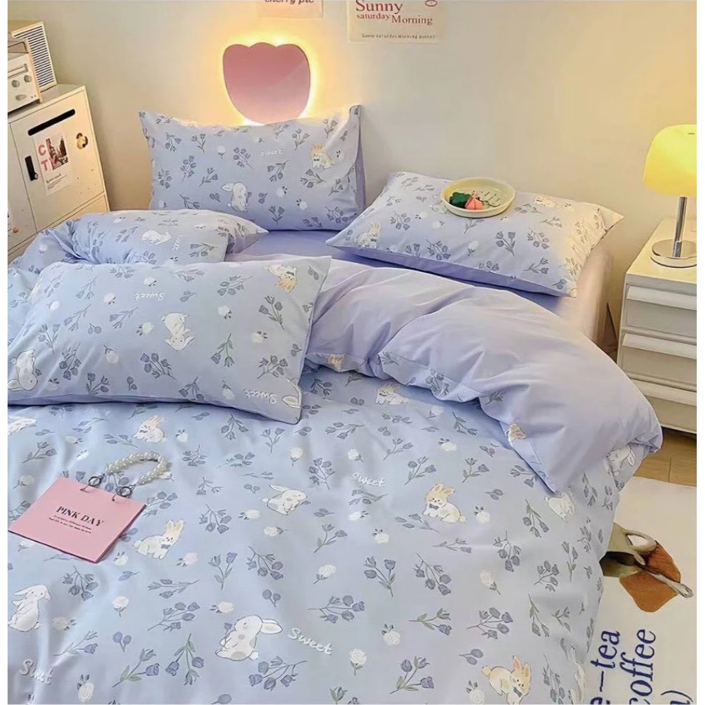Sweetdream_by Nakin - ผ้าปูที่นอนโทนฟ้า 💎ครบชุด 6 ชิ้น พร้อมส่ง🎇 ส่งของทุกวัน🎇 thumbnail 7