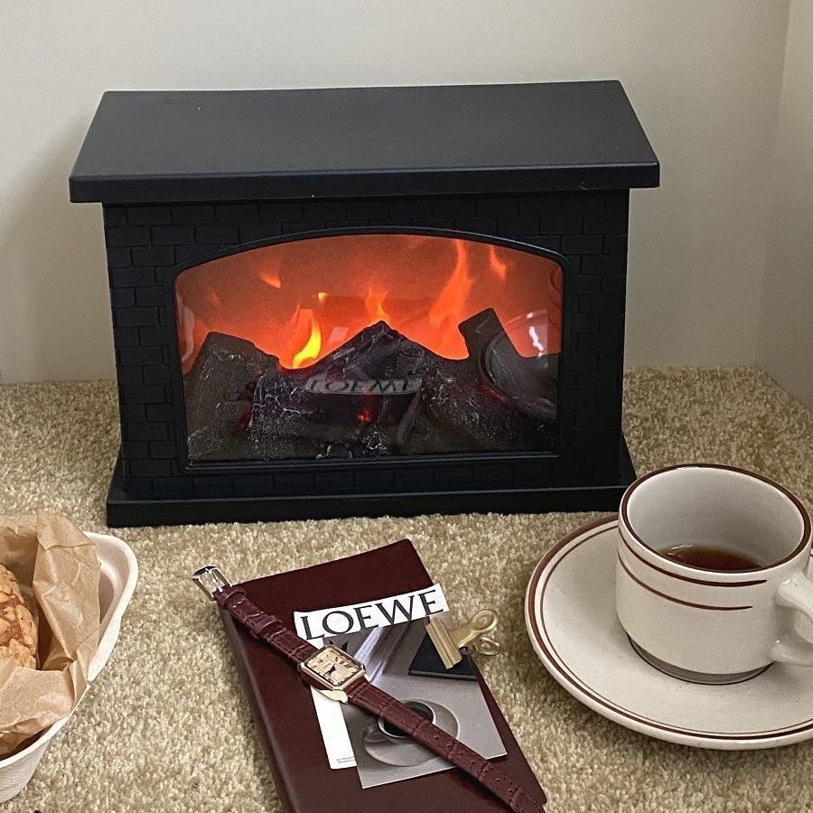 [🔥พร้อมส่ง🔥] เตาผิง โคมไฟเตาผิง ไฟเตาผิง เปลวไฟเสมือนจริง โคมไฟตกแต่งเตาผิงไฟกลางคืน