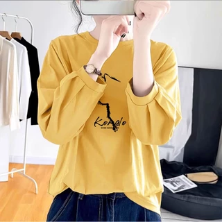 เสื้อยืดแขนยาวทรงหลวมสไตล์เกาหลี Oversize เสื้อผ้าสาวอวบไซส์ใหญ่น่ารักๆ เสื้อแขนบอลลูนแฟชั่นสวยๆผู้หญิงฤดูร้อนใหม่