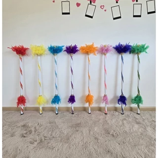 ไม้คฑาไม้ดรัมเมเยอร์เด็ก​ รุ่นมงกุฎ+ขนนก