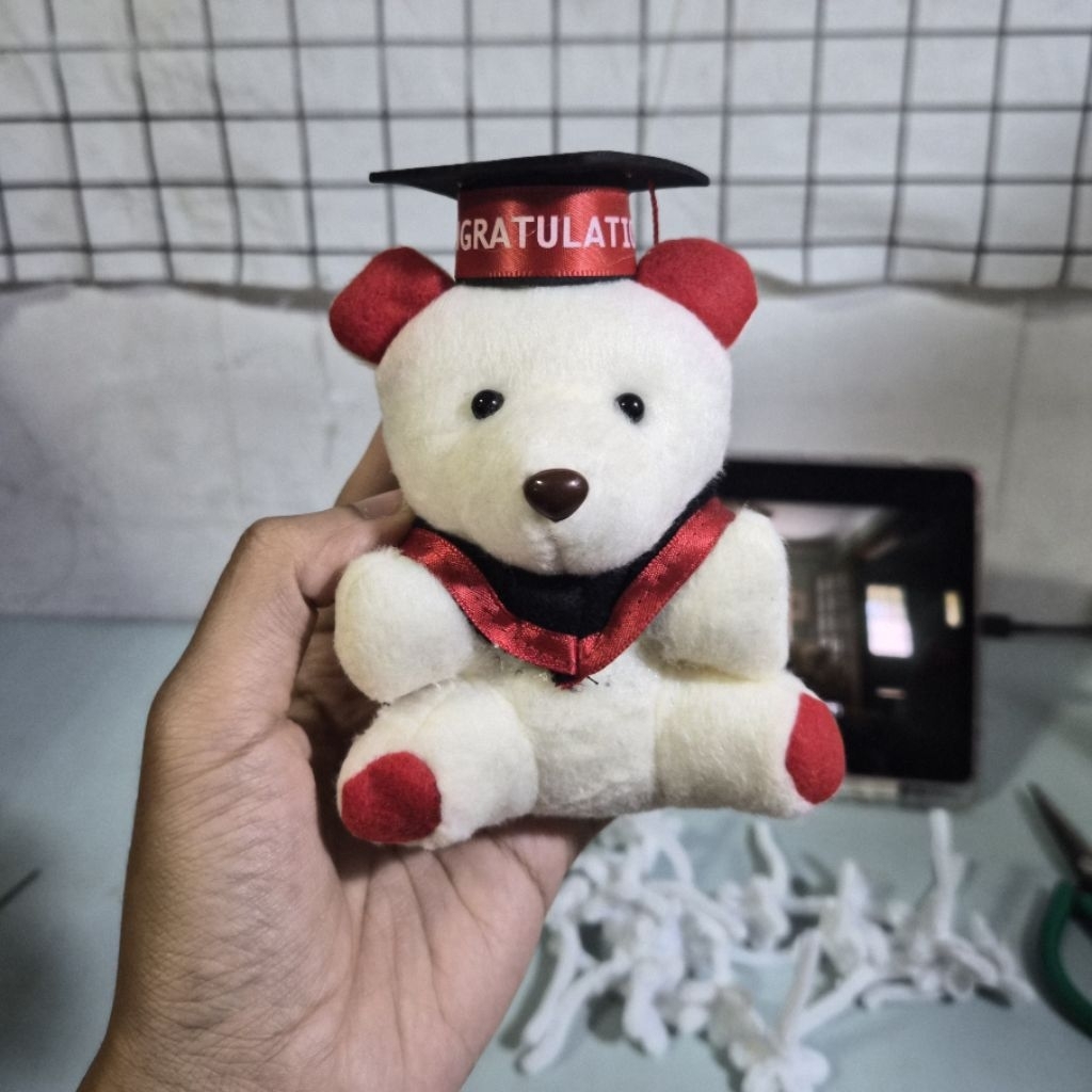 หมีปริญญาสำหรับใส่ช่อ 1 ตัว