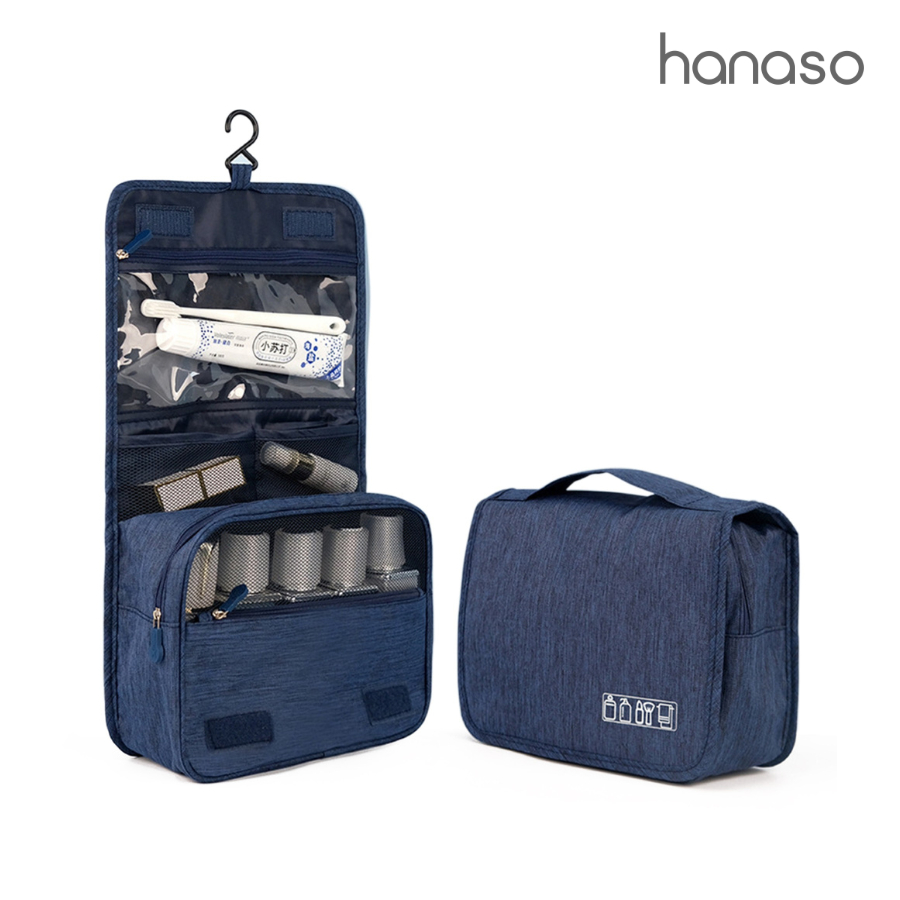 Hanaso กระเป๋าใส่อุปกรณ์อาบน้ำ กระเป๋าจัดระเบียบ  กระเป๋าพกพา wash bag ใส่ของ กระเป๋าเล็ก กันน้ำ