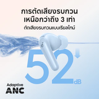 [AI แปลภาษาได้]ANKER Soundcore R60i NC หูฟังบลูทูธ ตัดเสียงรบกวน ANC กันน้ำระดับ IP55 50H หูฟังแปลภาษา Hi-Res LDAC D1202
