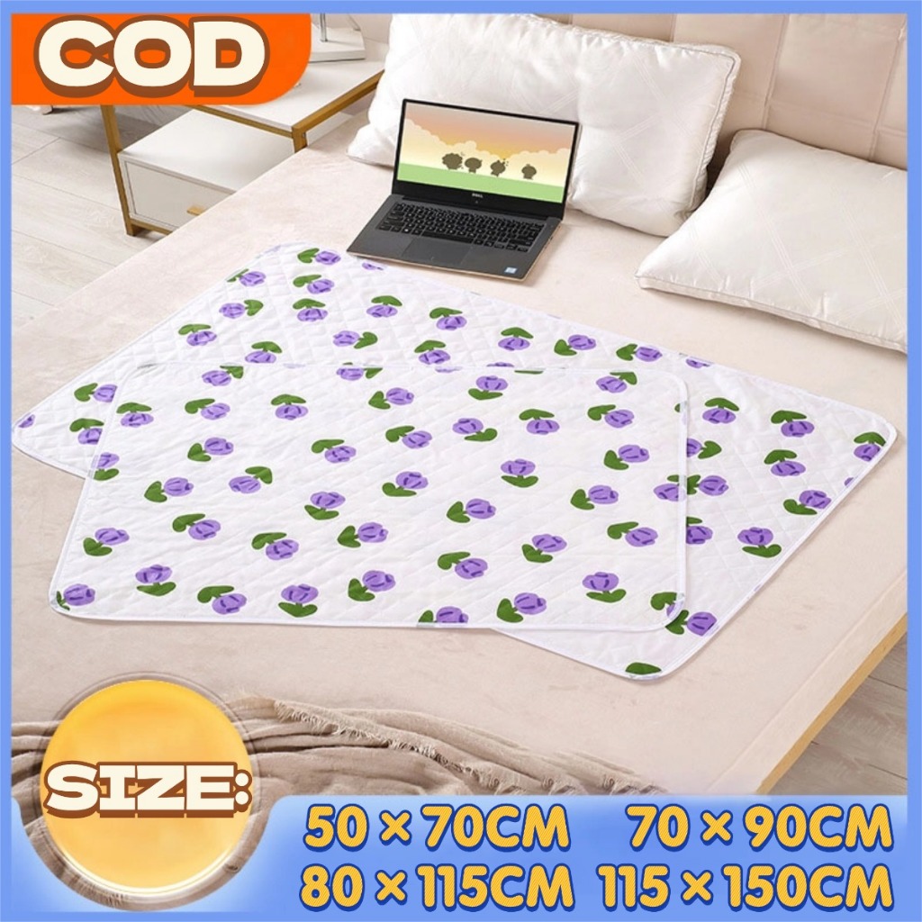 🛏🛏แผ่นรองนอนเด็ก สำหรับเด็ก ผู้ใหญ่ ผู้สูงอายุ ผู้ป่วยติดเตี ผู้หญิงปรำจำเดือน 50x70cm/70x90cm/80×115cm/115×150cm