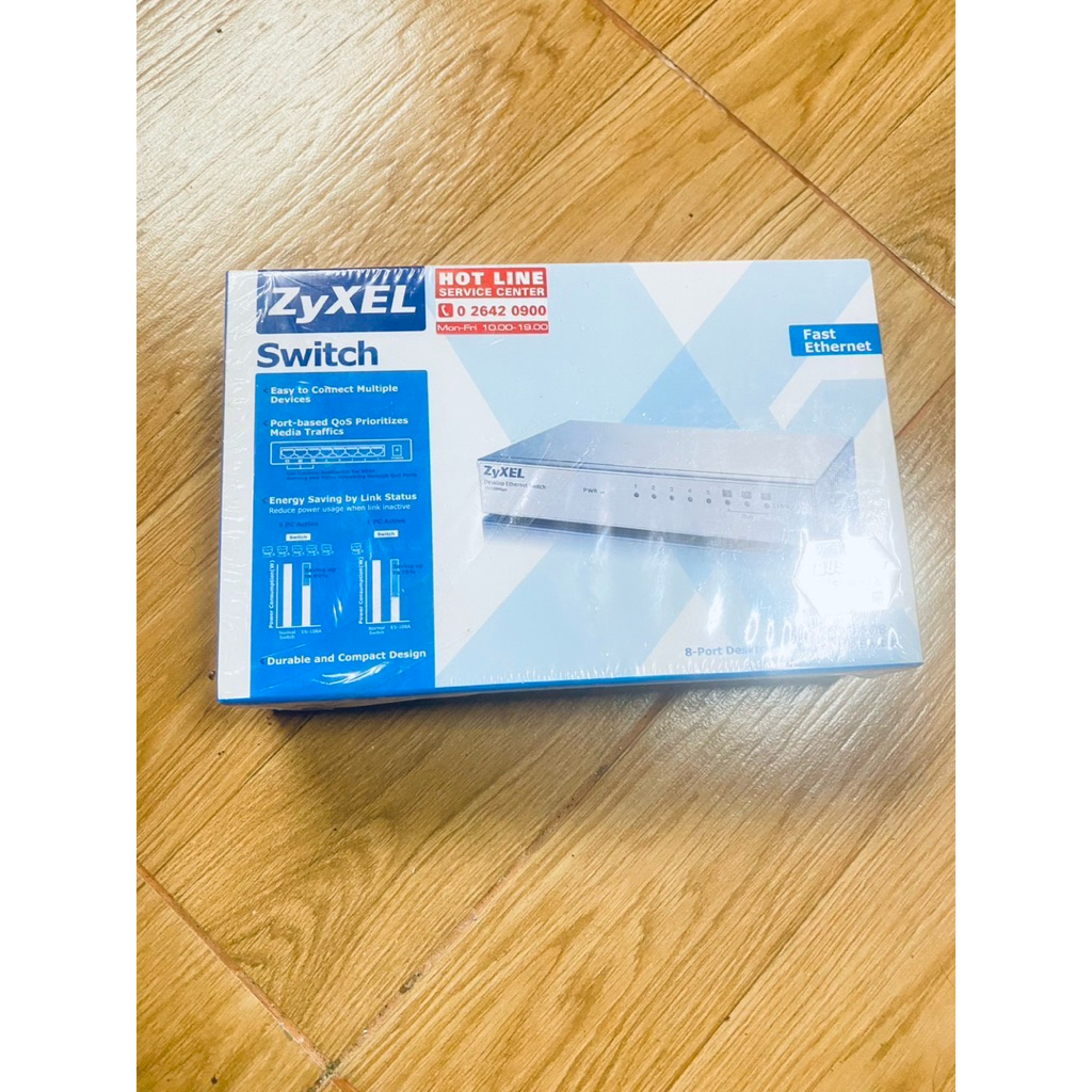 อุปกรณ์ switch Zyxel Switch Es-108 8 port