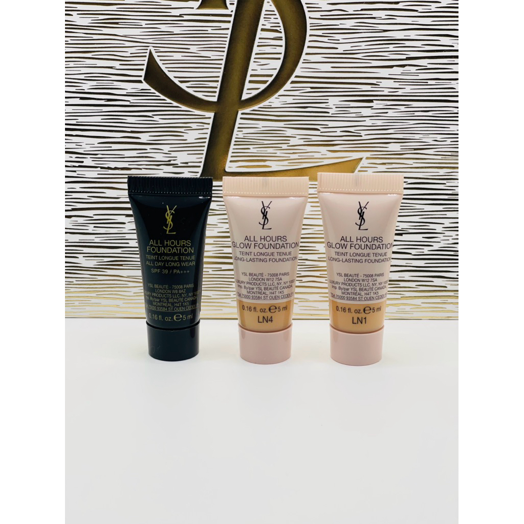 [รองพื้นYsl แท้💯ป้ายไทยขนาดทดลอง] All Hours Glow Foundation
