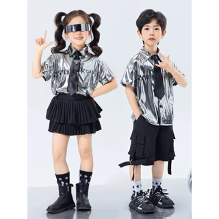 พา้อมส่งในไทย(งานตัดเอง) ชุดเต้นเด็ก ชุดแดนเซอร์ ชุดฮิปฮอป ชุด Cover Dance ชุดซ้อมเต้น ชุดเซ็ทเด็ก กางเกง Hiphop