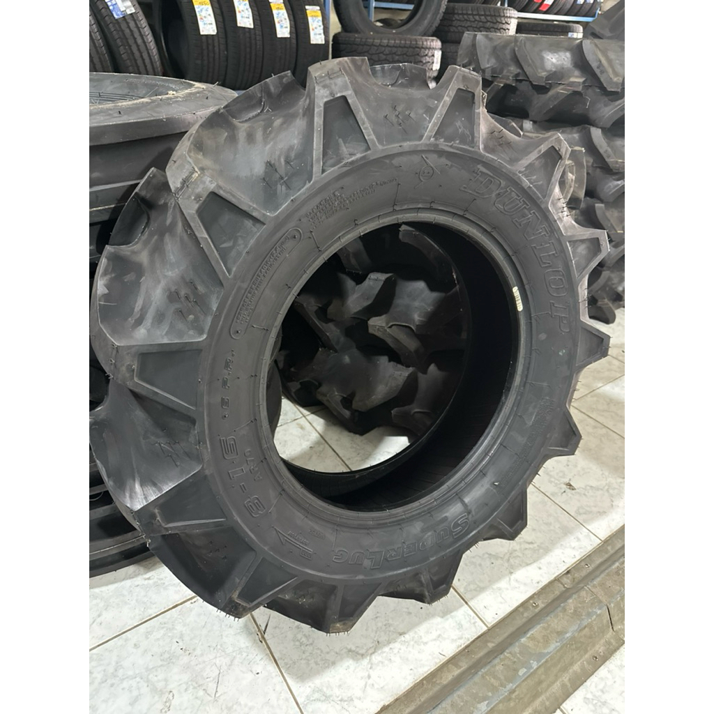 ยางรถไถ 8-16 Dunlop ผ้าใบหนา 6 ชั้น