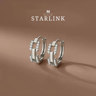 MEET💕ต่างหูเงิน Starlink ต่างหูเพชร ต่างหูเก๋ๆ ต่างหูแฟชั่น ตุ้มหูเงินแท้ ต่างหูผู้หญิง ต่างหู