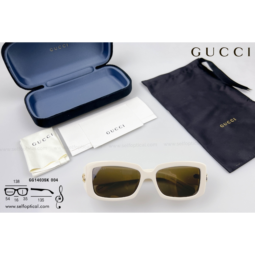 แว่นกันแดด GUCCI GG1403SK Size 54 ของแท้ รับประกัน 2 ปี ศูนย์ไทย พร้อมบริการหลังการขาย