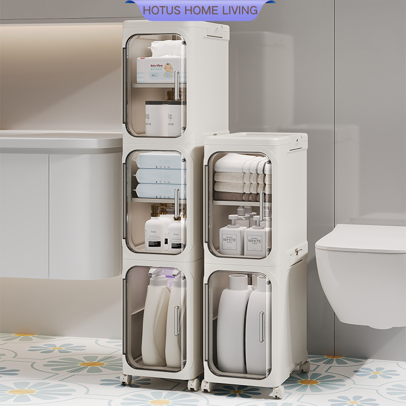 HOTUS ตู้เก็บของพับได้ ตู้เก็บของ กล่องเก็บของ ชั้นเก็บของ ชั้นวางของ กล่องเก็บของมีล้อ ความจุแบริ่ง