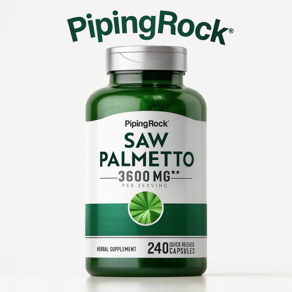 PipingRock Saw Palmetto Extract 3,600 mg. [per serving] (240Capsules) ปาล์มใบเลื่อย
