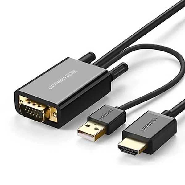 Ugreen 30840 VGA to HDMI converter cable - 2M