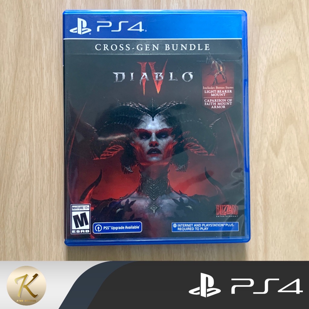 แผ่นเกมส์ PS4 : Diablo IV , Diablo 4📍สามารถ Upgrade PS5 (มือ2 สินค้าพร้อมจัดส่ง)