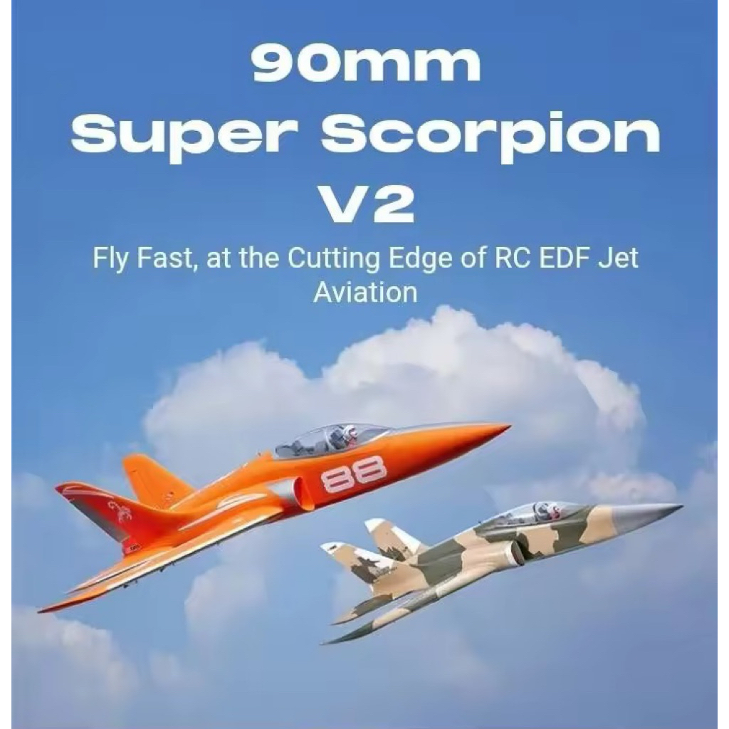 🇹🇭FMS 90MM Super Scorpion V2 EDF ❌ไม่รวม❌ แบต❌ รีซีฟ รีโมท