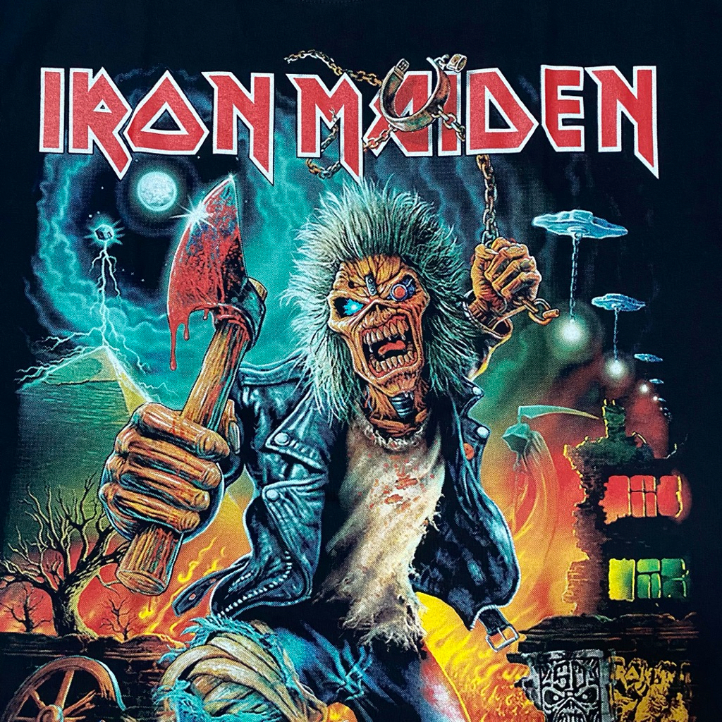 เสื้อยืด Ironถือขวาน ทัวร์2025 (ป้ายRock Yeah)ผ้านุ่มคอตตอน100 ราคา ถูกที่สุด ดีลบีเคเค แกลเลอรีภาพที่ 3