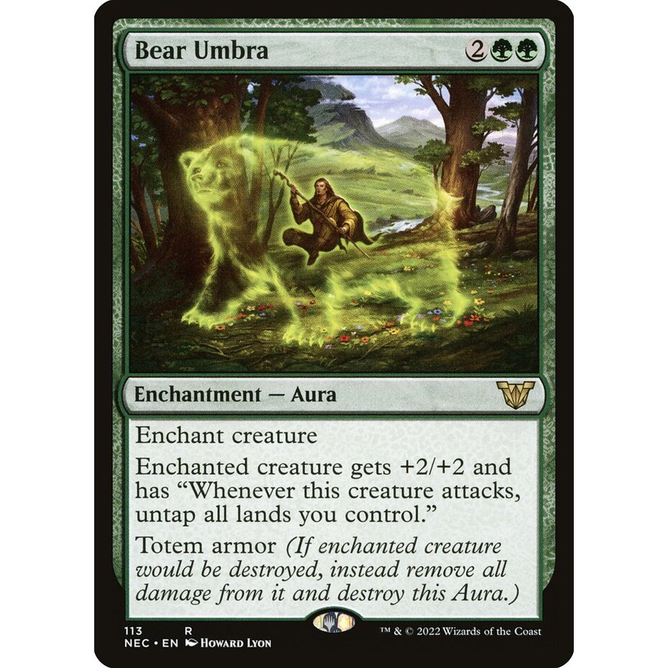 Bear Umbra การ์ด Magic the Gathering [MTG] ของแท้