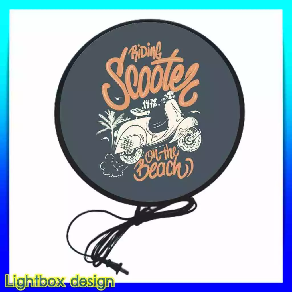 ป้ายไฟ LED โลโก้ Vespa ป้ายแต่งร้าน ด้านเดียว ขนาด 30-40 ซม. thumbnail 5