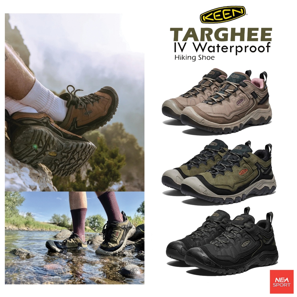 [ขึ้นเขา ลงห้วย] KEEN Men's Targhee IV Waterproof Hiking shoe รองเท้าเดินป่า คีน แท้ กิจกรรม สายลุย 